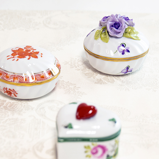 バイオレット・シンプル] ボンボニエール 3ローズ 