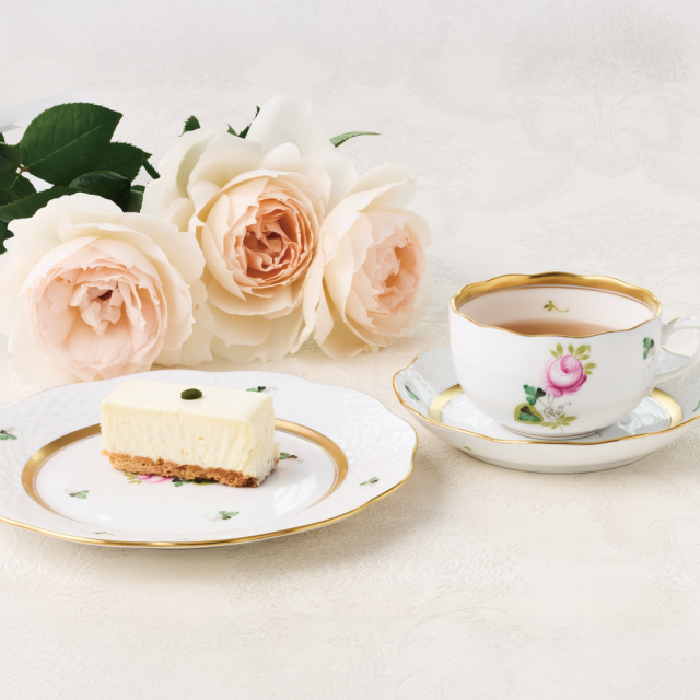 予約商品＊ [ウィーンの薔薇・ゴールド] デザートプレート ※2026年1月