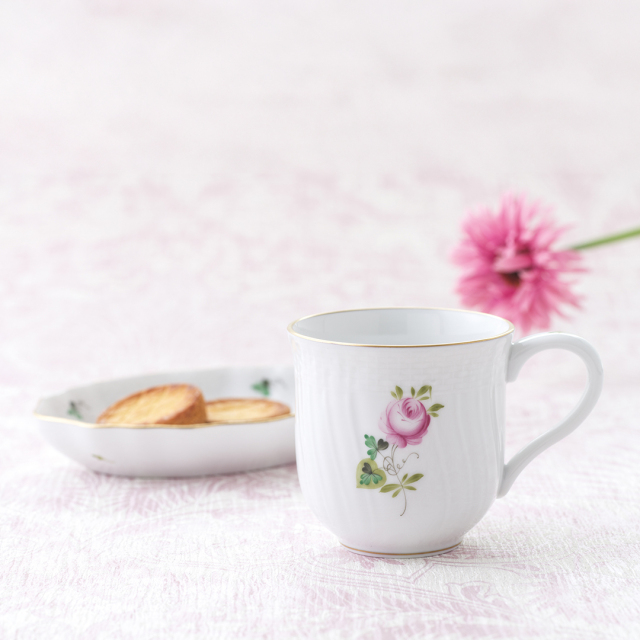 ウィーンの薔薇・シンプル] マグ＆プレートセット