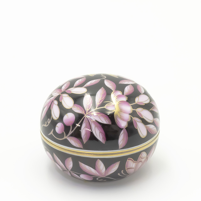 ボンボニエール ピンク ローズ 勿忘草 リモージュ ヘレンド ボンボ