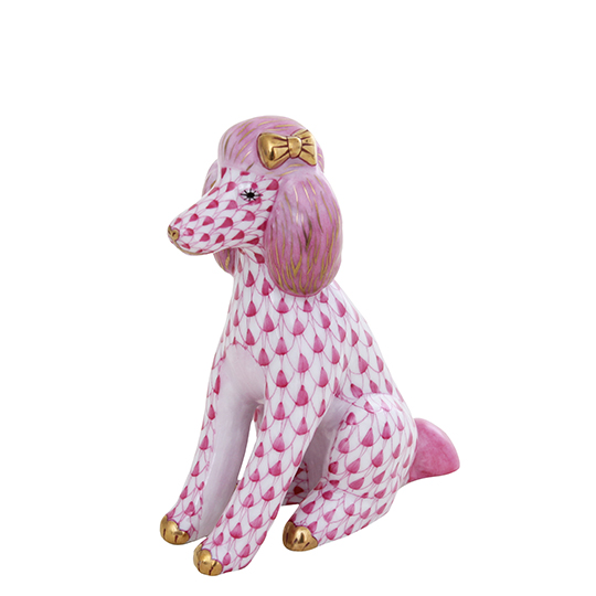 [ワンダーパーク ピンク] お座りプードル