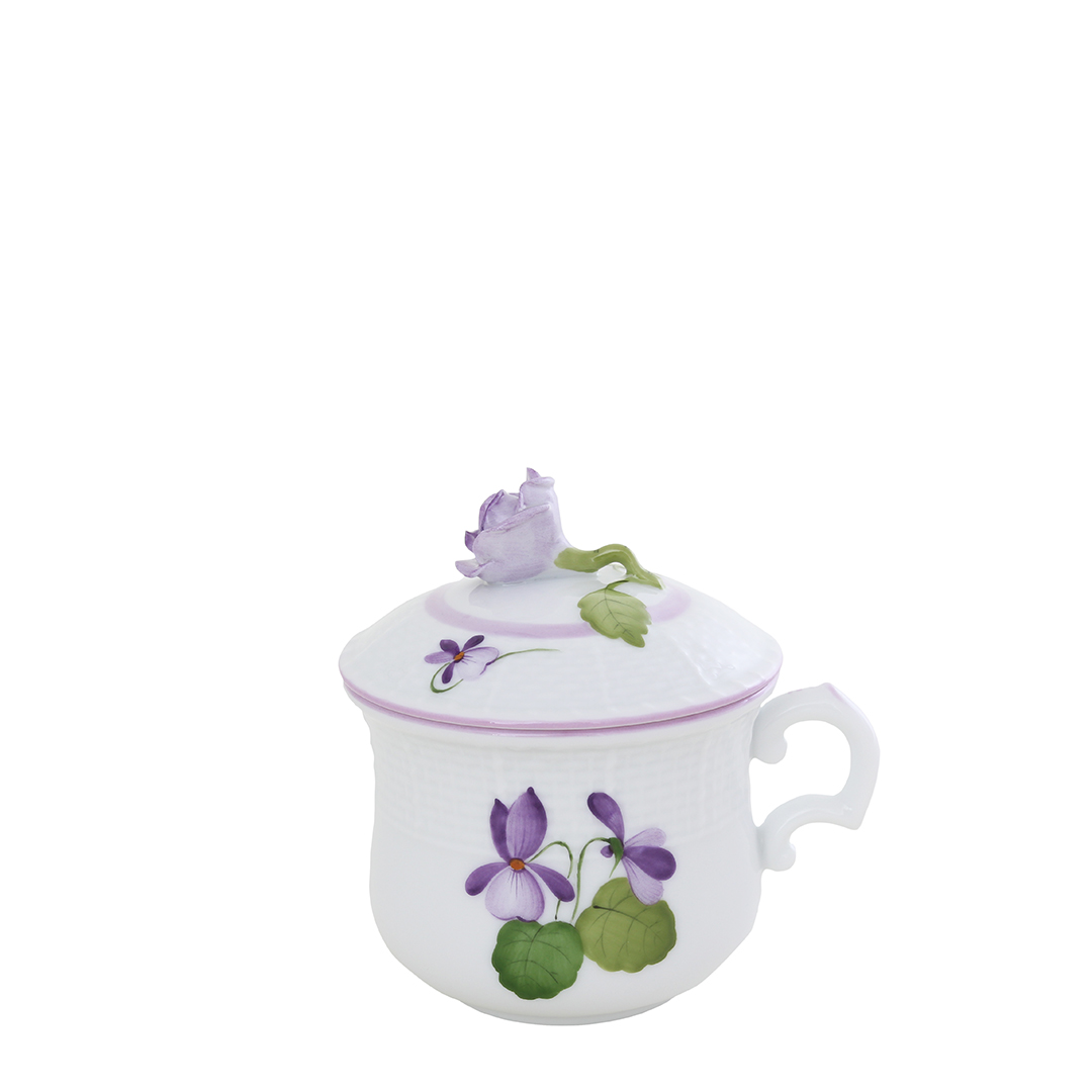 ［新品］Herendバイオレット（すみれの花)デザートプレートセット バイオレット] デザートプレート