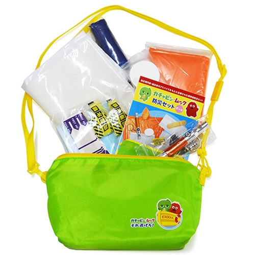 ガチャピン・ムック 防災セット＜ポーチ＞　防災グッズ　メテックス