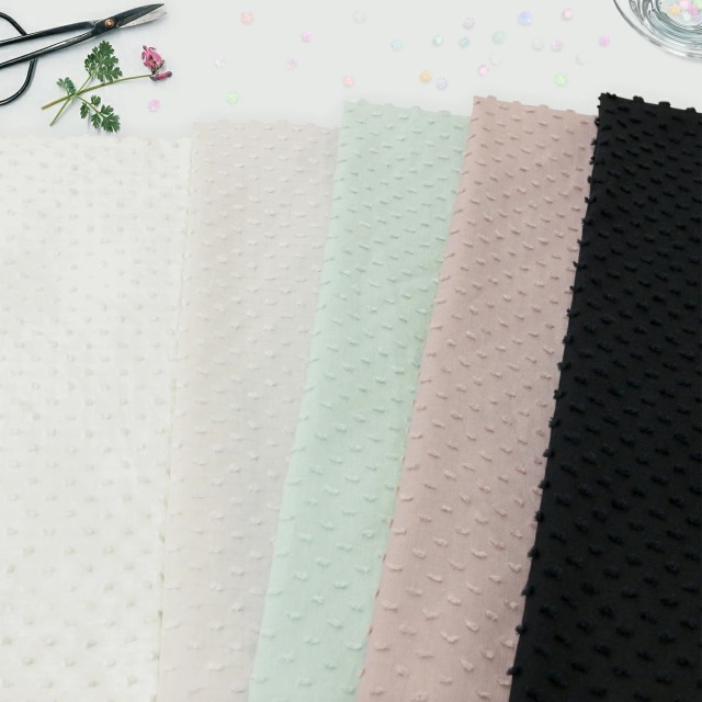 konpeitou dots 60/ローン生地カットドビーワッシャー加工生地