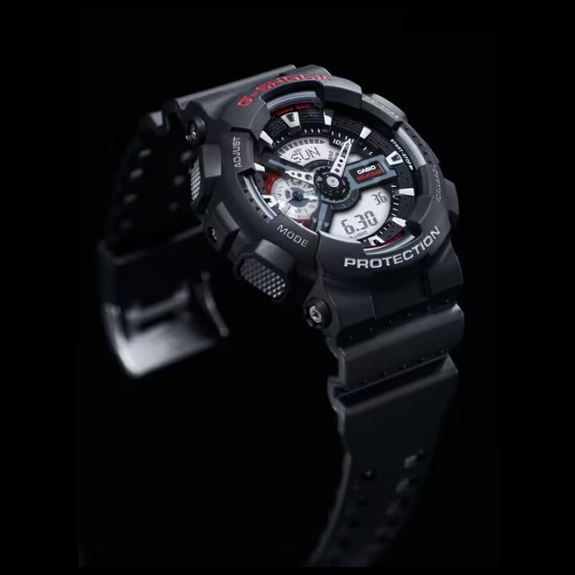 G-SHOCK GA-110-1AJF アナデジ ブラック スポーツ カジュアル腕時計