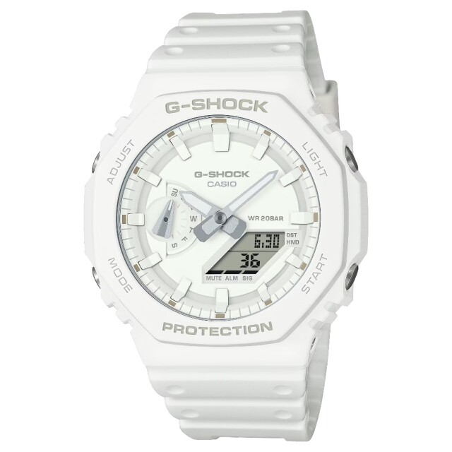 G-SHOCK GA-2100-7A7JF ワントーンシリーズ ホワイトカラー腕時計