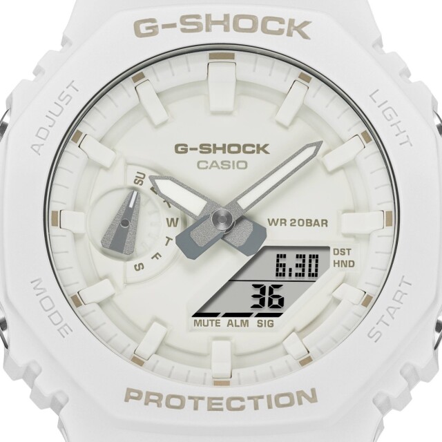 G-SHOCK GA-2100-7A7JF ワントーンシリーズ ホワイト ストリートふぁっしょん