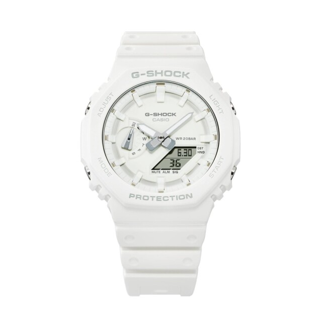 G-SHOCK GA-2100-7A7JF ワントーンシリーズ ホワイト全体写真