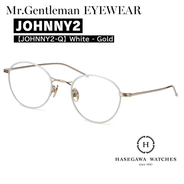 ミスタージェントルマン ジョニー2 メガネ JOHNNY2 ホワイト