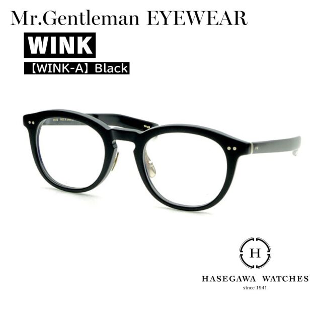 WINK ウィンク｜Mr.Gentleman EYEWEAR weiコラボ ボストン型 メガネ