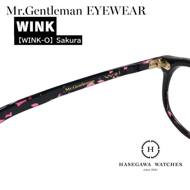 ミスタージェントルマン WINKメガネ WEIとのコラボのテンプル刻印