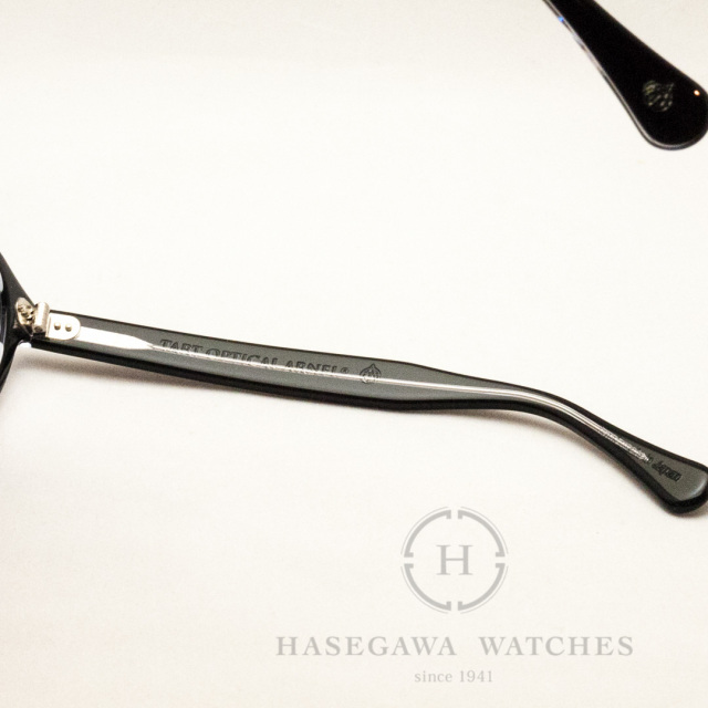 テンプル内側刻印 タートオプティカル・アーネル JD-04 ブラッククリア