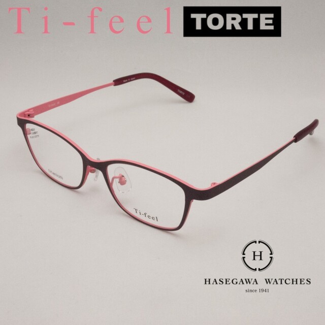 Ti-feel　CHAO　ダークブラウン　チタン製メガネフレーム　強度近視 薄型レンズ付】 Ti-feel CHAO ティフィール チャオ 強度数 度