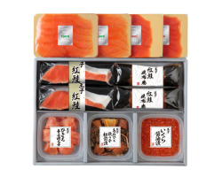 (N)HSB100　スモークサーモン・海の幸・漬魚・昆布巻き詰合せ