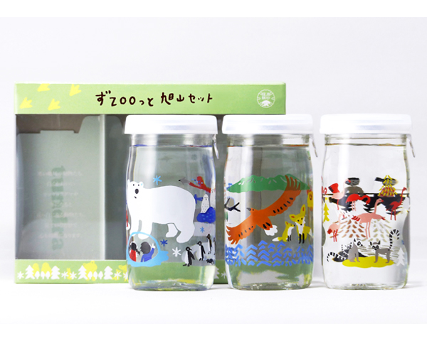 純米酒　ずZOOっと旭山セット　180ml×3