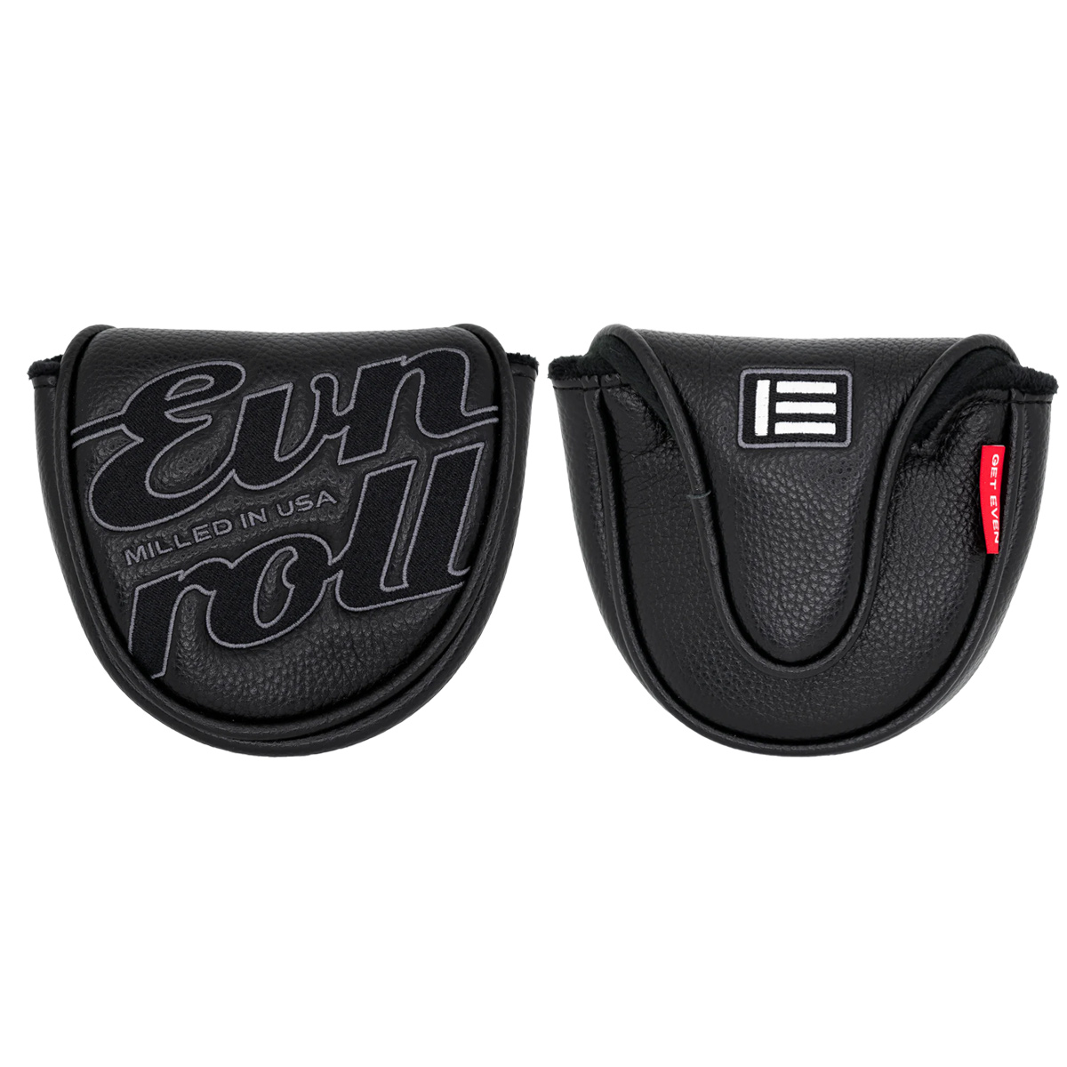 【Evnroll】 パター カバー（マレットヘッドカバー ネオ ブラック）