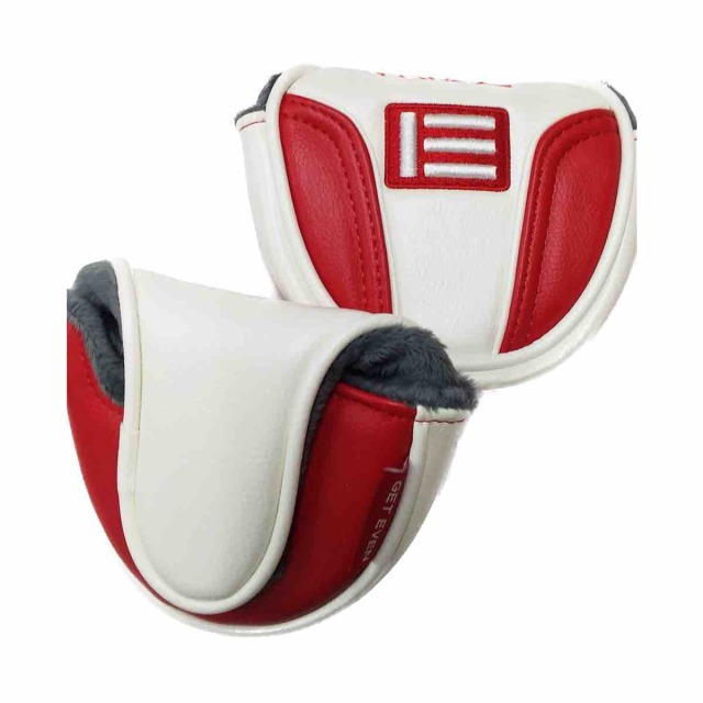 【Evnroll オンラインストア限定販売】 マレットヘッドカバー - ER8用（レッド／ホワイト）