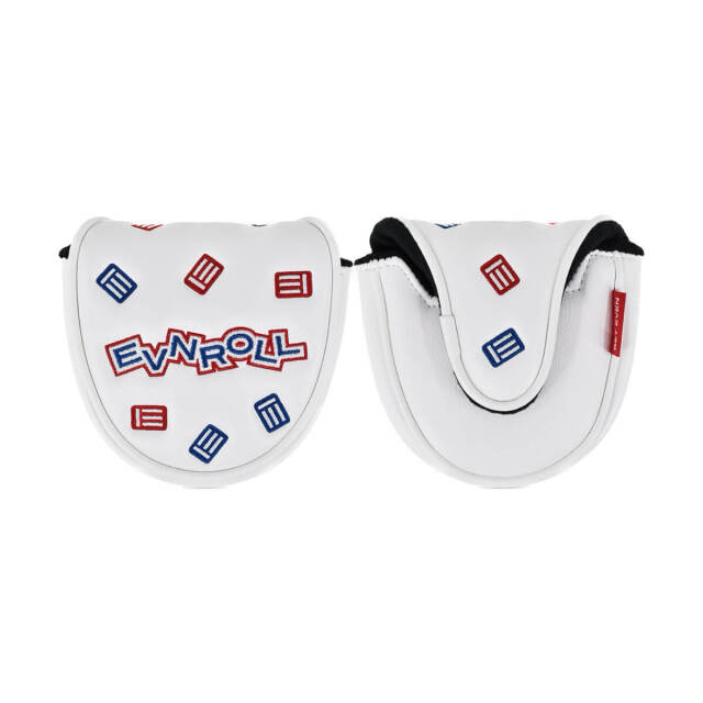 【Evnroll】 ダンシングE コレクション マレットヘッドカバー（ホワイト）