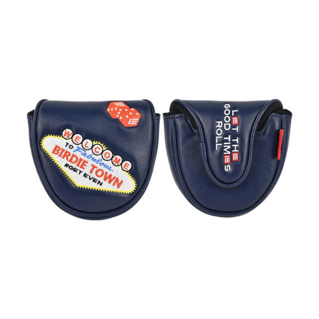 【Evnroll】バーディタウン コレクション マレットヘッドカバー（ネイビー）