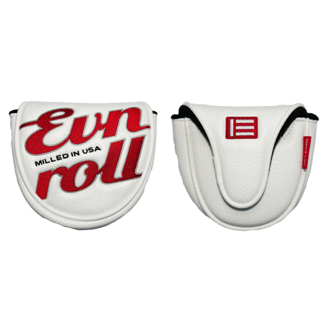 【Evnroll】 パター カバー（マレットヘッドカバー ネオ ホワイト）