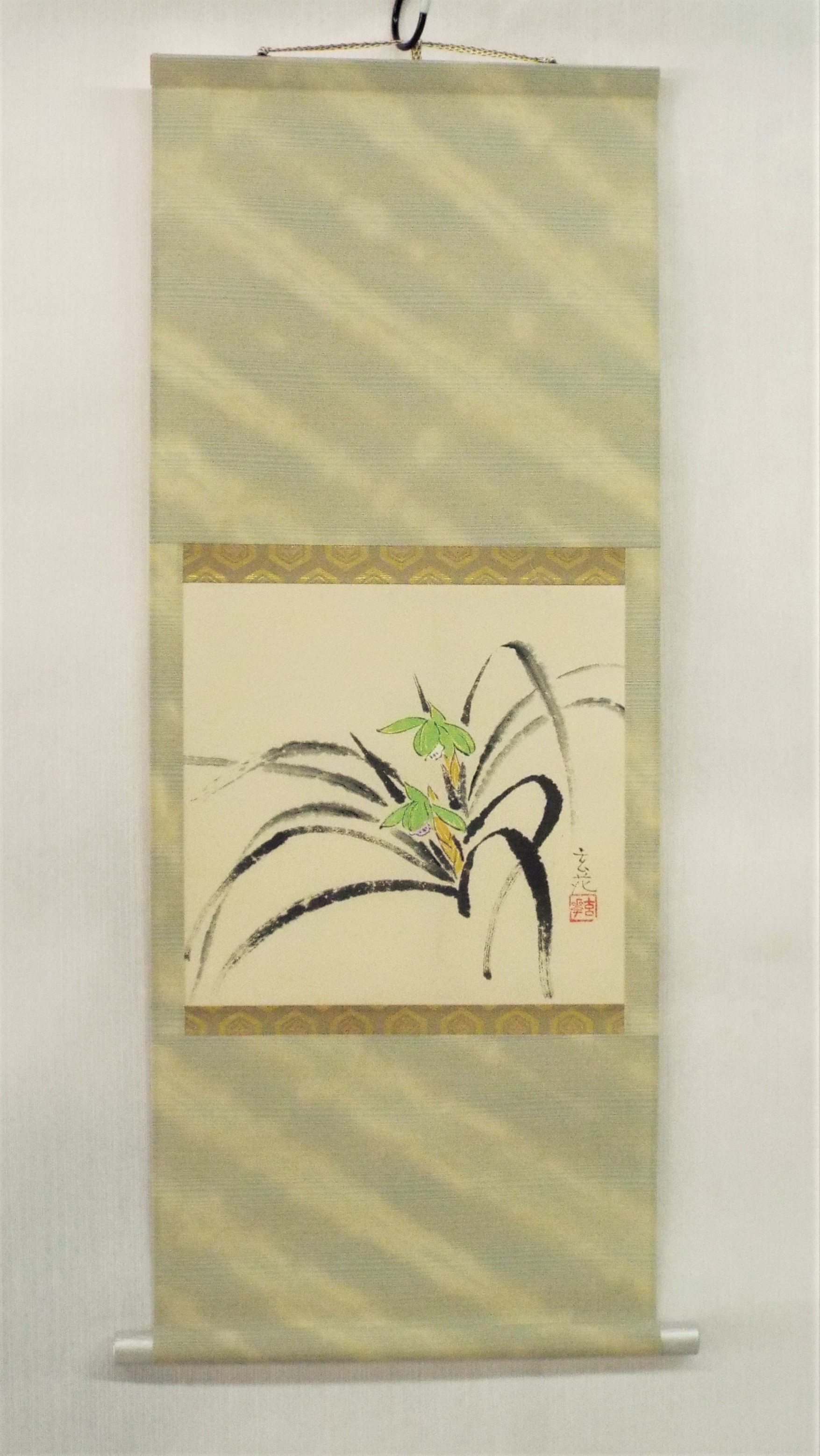 玄花ミニ掛け軸　春蘭