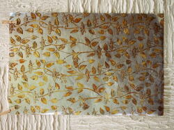 ギルディング和紙　蓮　シルバー