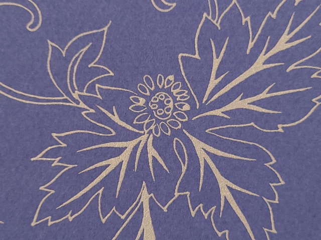 京の金唐紙】金彩描き1