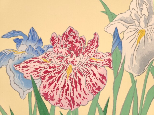 木版画 季節の色紙 和紙処 東堀の紙屋