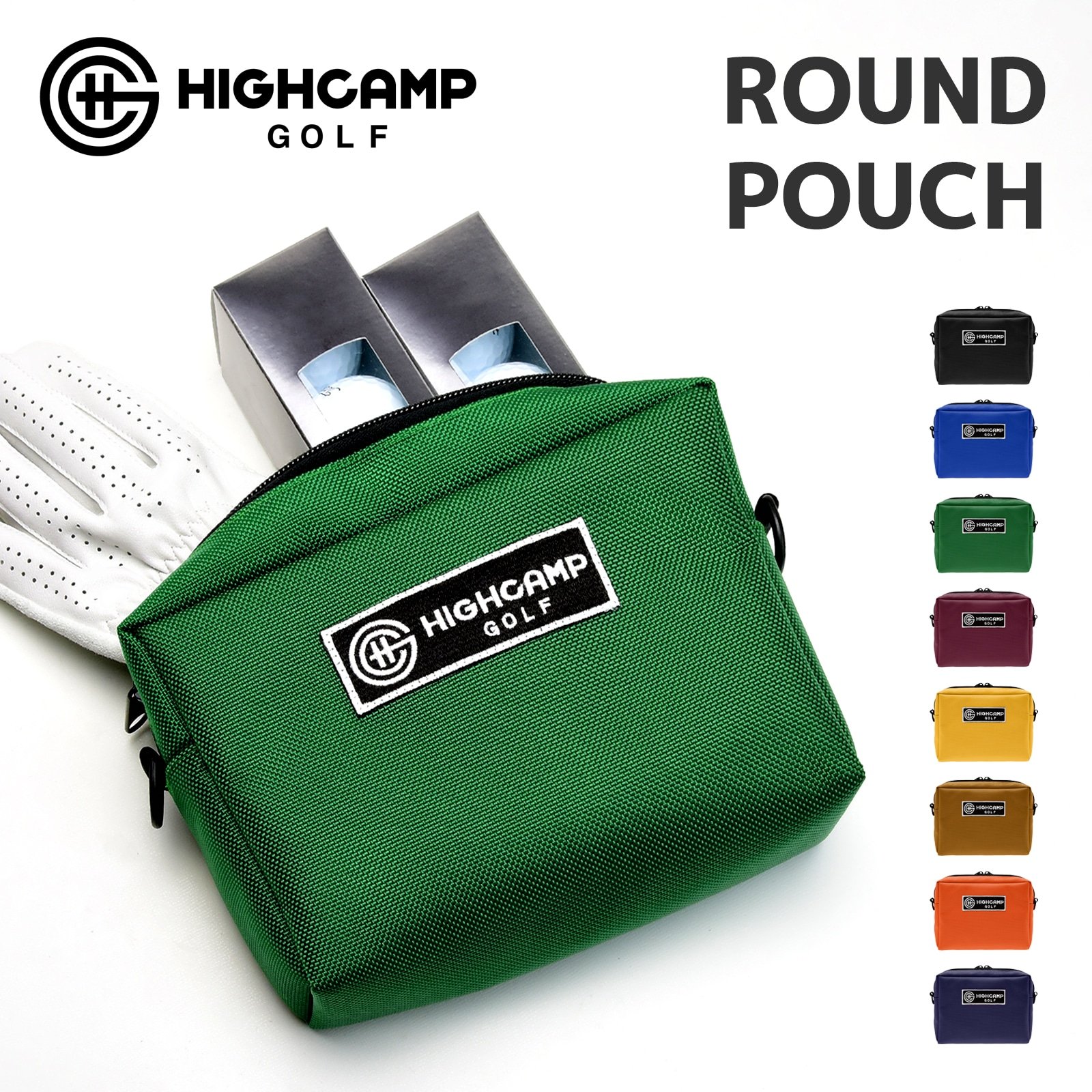 HIGHCAMP GOLF ラウンドポーチ