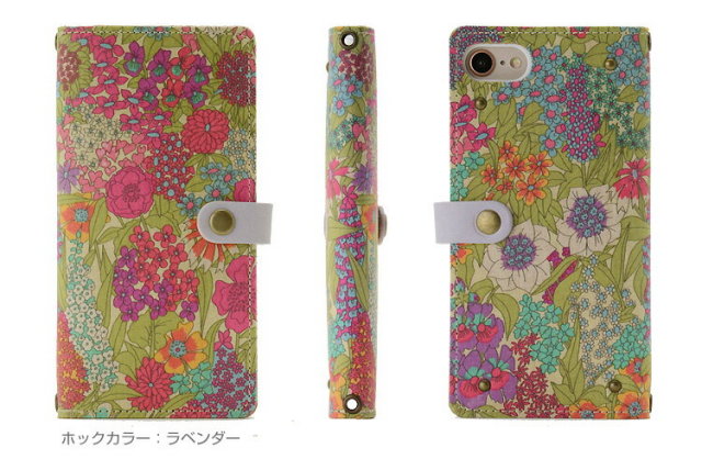 多機種対応 手帳型 かわいい 花柄 スマホケース【右開き・左利き対応】本革 【送料無料】最新機種