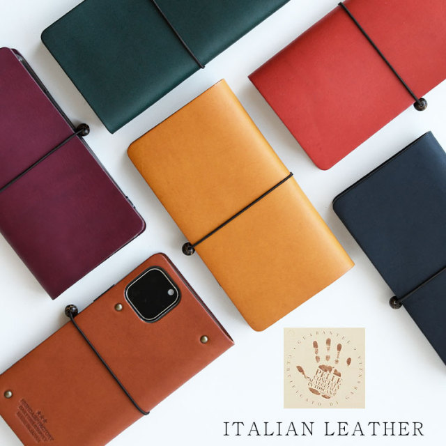 イタリアンレザー エルバマットスマホケース HIGHCAMP FACTORY