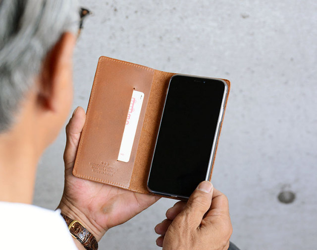 アクオス手帳型本革ケースレザーケース手帳型ケース手帳【右開き左利き】留めなし