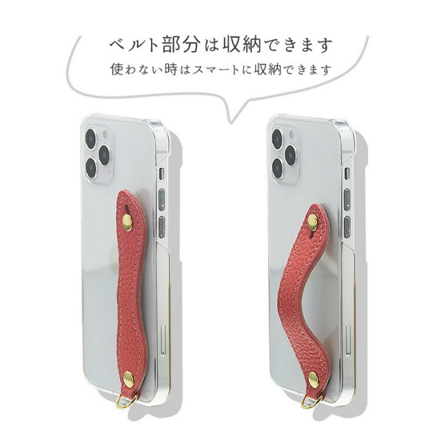 iPhone12対応 ケース スマホケース ベルト付き 革 おしゃれ かっこいい 背面カバー ハイブリットケース フィンガーリング
