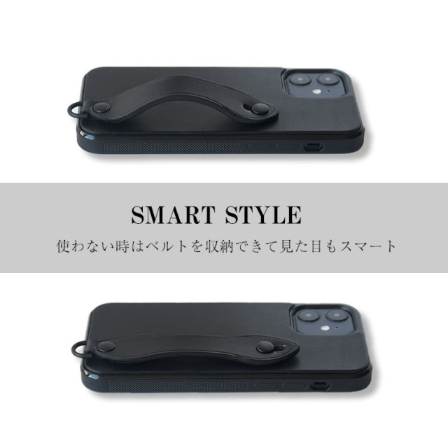 iPhone12対応 ケース スマホケース ベルト付き 革 おしゃれ かっこいい 背面カバー