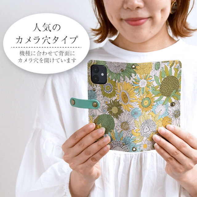 全機種対応 手帳型 かわいい 花柄 スマホケース 右開き・左利き対応 本革 送料無料 最新機種