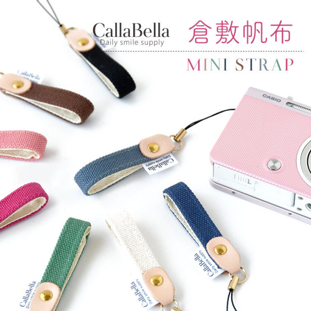 ミニ ストラップ 鍵 帆布 短い カメラ スマホ リング　落下防止 フィンガーストラップ　キーリング レディース
