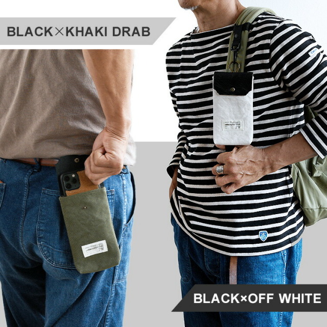 斜め掛け 帆布 ハンプ 丈夫 布 洗える メール便 送料無料 スマホ入れ スマートフォンポーチ 日本製 国産 国内生産