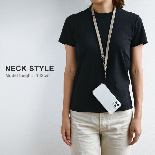 アルバートンダック生地使用 2way ショルダー&ネックストラップ 「US