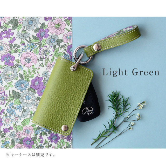 キーケース スマートキー 本革製 Liberty  シュリンクレザー スクエア 軽量 布 レディース プレゼント ギフト