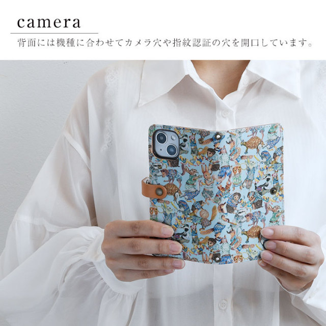 iPhone Xperia Galaxy AQUOS レザーケース 布 生地 リバティ 布