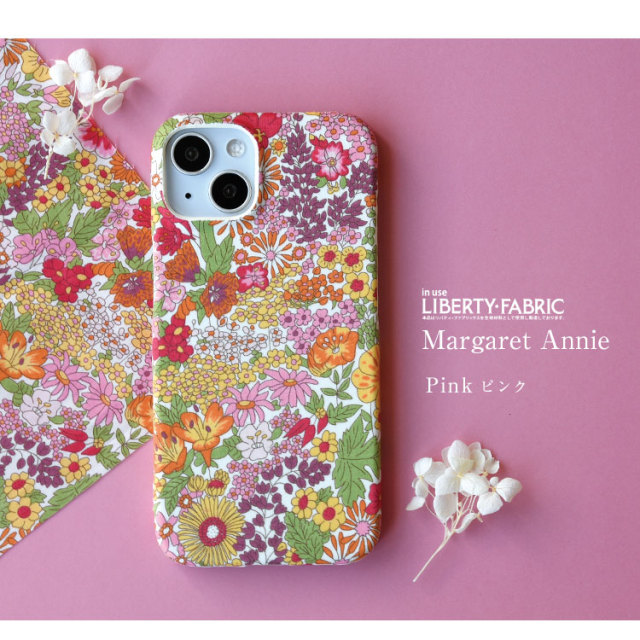 最新機種 iPhone Xperia Galaxy AQUOS 布 生地 リバティ 背面