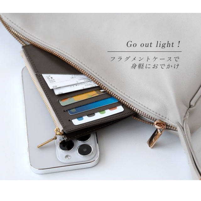 サフィアーノレザー フラグメントケース HIGHCAMP FACTORY OFFICIAL STORE