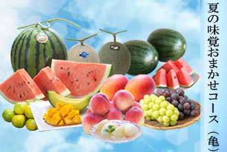 夏の味覚おまかせ果物コース（亀）