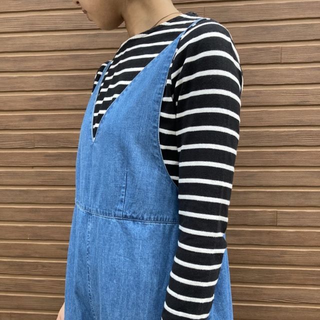 デニムサロペット