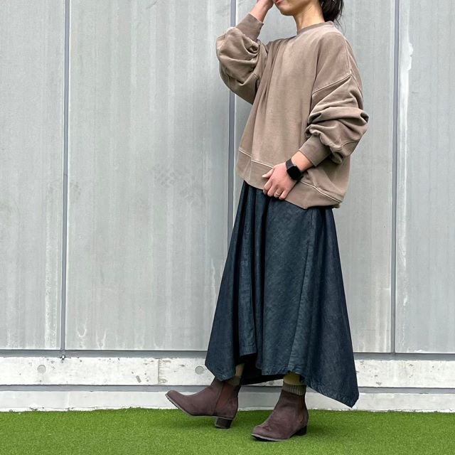 デニムロングスカート