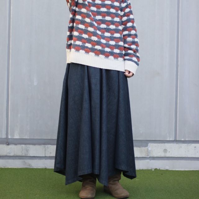 デニムロングスカート