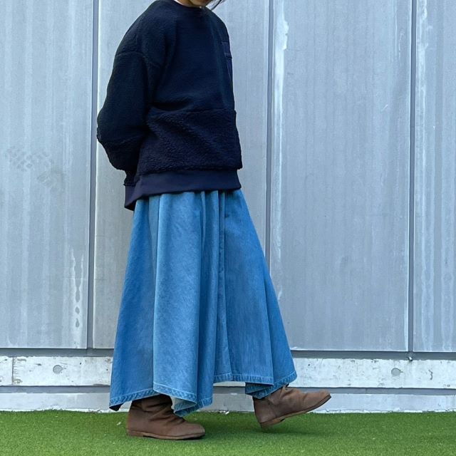 デニムロングスカート