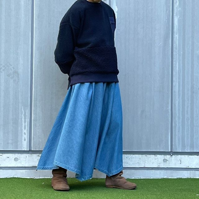 デニムロングスカート
