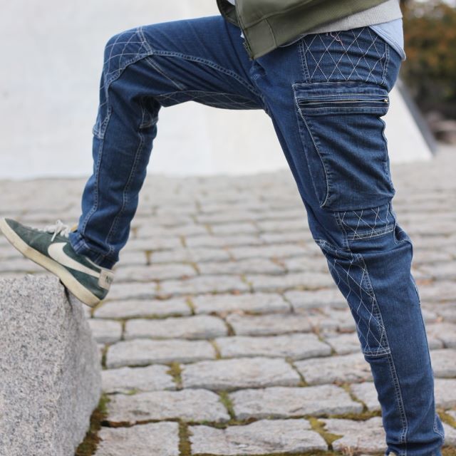 USEDデニムレスキューパンツ