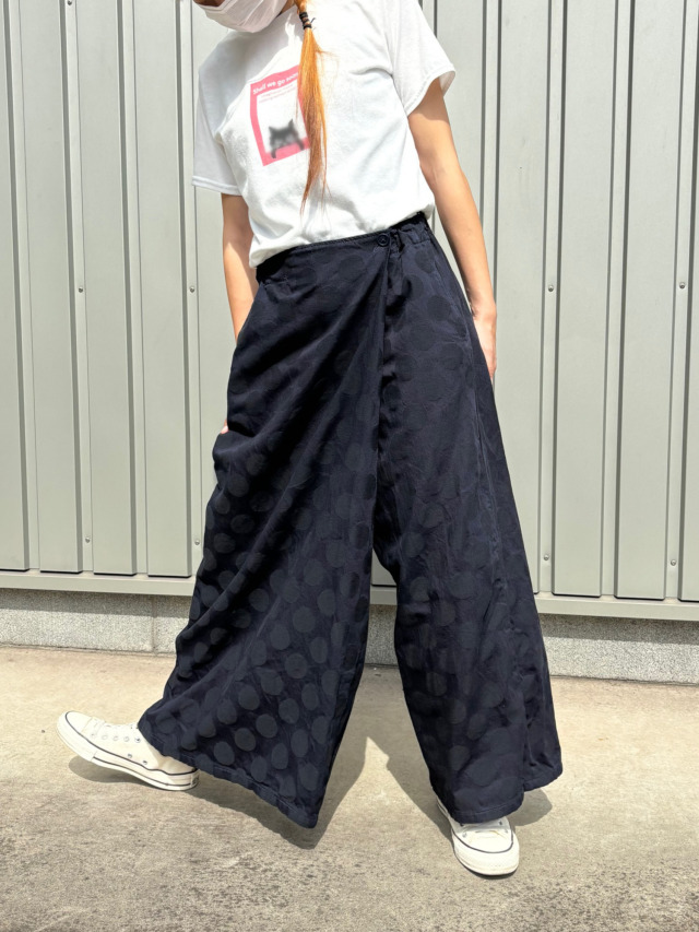 【resfa】水玉デニムカフェパンツ